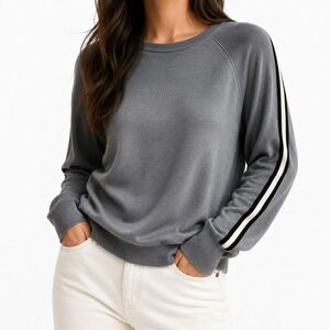 Olivia Von Halle Cashmere Silk Blend Sweater Women's Size 3 Striped Designer